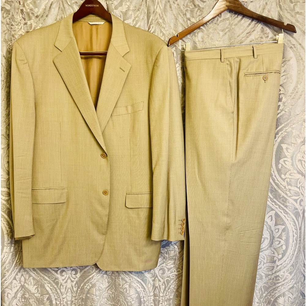 Canali Men’s Single Breast Suit Size 50 Long